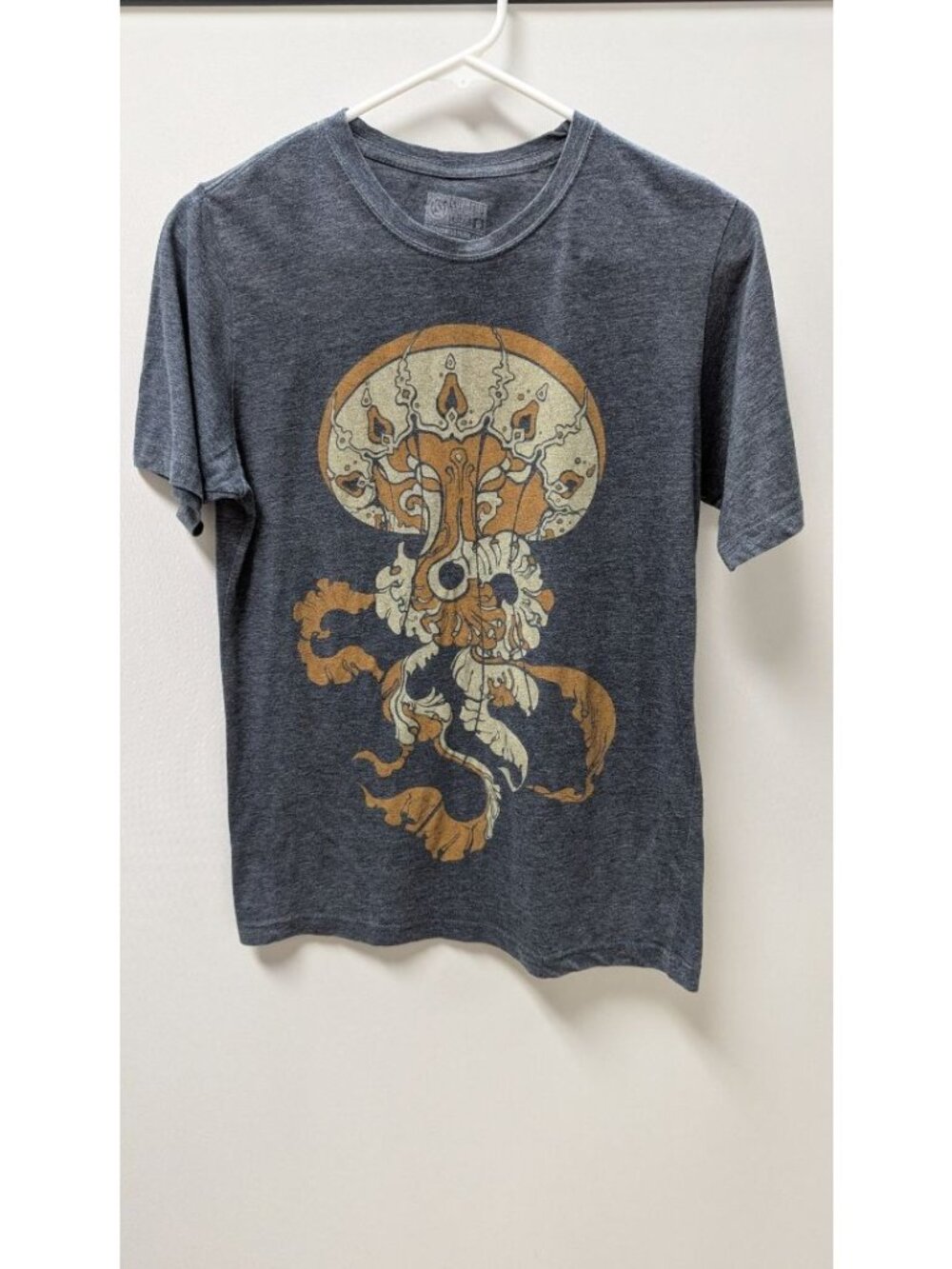 Curbside Clothing Dark Heather Grey Jellyfish Graphic Tee